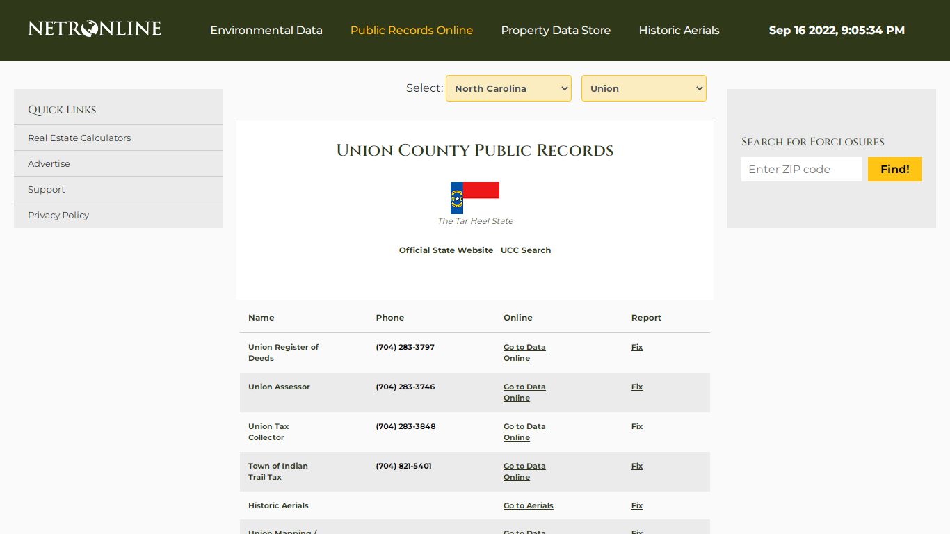Union County Public Records - NETROnline.com